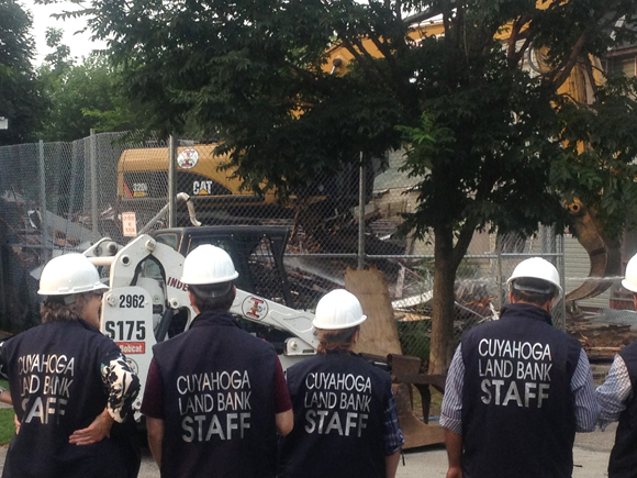 Ariel Castro's house was razed on Wednesday, August 7, 2013, the site to be graded and seeded. Castro pleaded guilty in July 2013 to 937 counts, including murder and kidnapping stemming from his kidnapping, rape and assault of three women: Michelle Knight, abducted in 2002; DeJesus, abducted in 2004; and Amanda Berry, abducted in 2003. (26880)