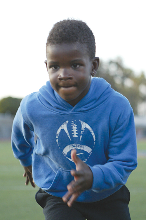 Dakahrrie Barnes is “Thunder” as he dominates on the line in football and he excels in shot put in track, and De'Markus Barnes is “Lightning” because he has the same type of speed as his older brother De'Anthony Thomas.